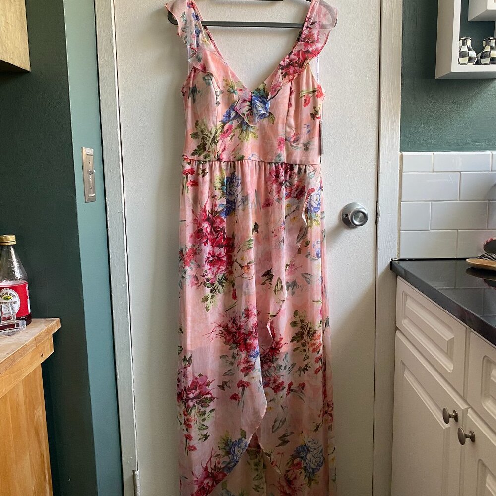 GUESS Pink Floral Dress, Size 6 (NWT)